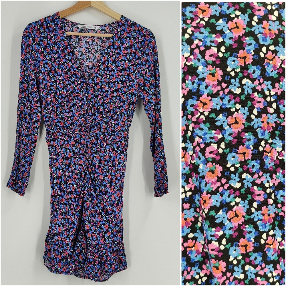 Zara | ruched dress
